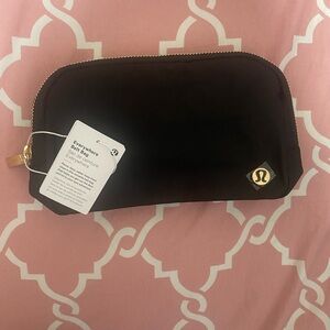 Lululemon Black Pouch with Gold Zipper